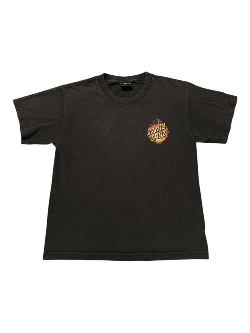 Santa Cruz Men's Chinese Lantern Logo Graphic Short Sleeve T Shirt Xs Black Read